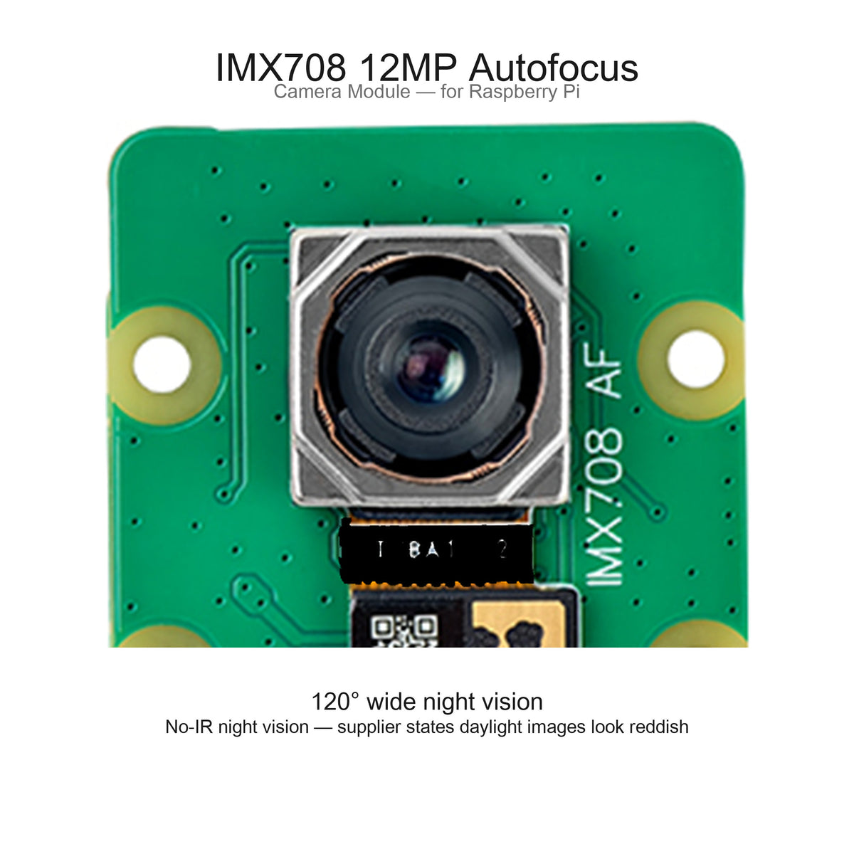 12MP IMX708 CSI Camera Module — Autofocus