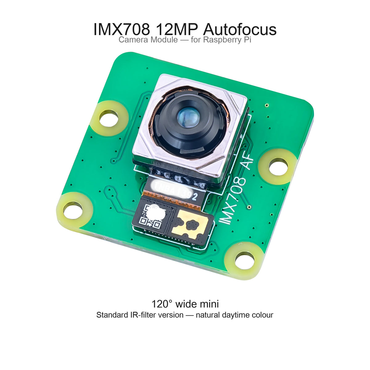 12MP IMX708 CSI Camera Module — Autofocus